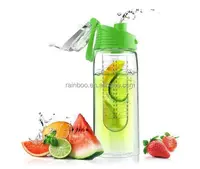 BPA Free Tritan Fruit Infuser Water Bottle with Logo Printed