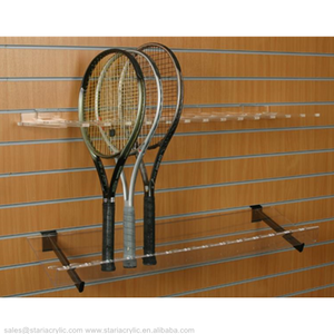 Soporte de Raquetas de <span class=keywords><strong>Tenis</strong></span> de Acrílico Transparente, Soporte de Almacenamiento de Raquetas de Squash de Acrílico, Soporte de Raquetas Deportivas para <span class=keywords><strong>Tienda</strong></span> - Product Image 2