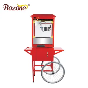 EB-08C Commercial Electric Big Old Fashioned Popcorn Machine Cart With Wheels