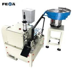 FEDA FD-XY2 E27 lamp holder screw making machine E14 lamp socket automatic thread making machine