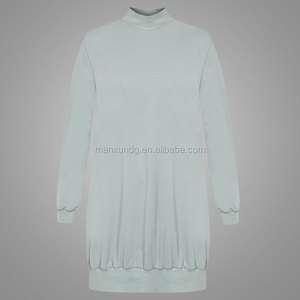 Nouveau Mode Femme Manches Longues Pull À Capuche <span class=keywords><strong>Robe</strong></span> Dames À Capuche Vert Menthe Pull Léger Longue <span class=keywords><strong>Robe</strong></span> - Product Image 4