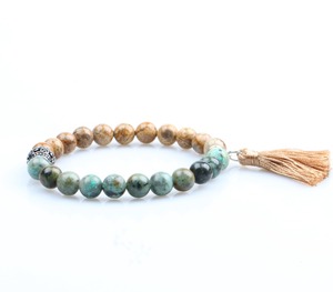 Perlas pulseras para los hombres con bolas de plata de la borla pulseras y brazalete pulseras de las mujeres - Product Image 1