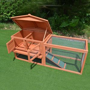 Cage de lapin en bois faits à la main, 1 pièce, pas cher, 2 niveaux, sur mesure, maison, promotion, modèles - Product Image 2