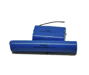 Grote Macht Batterij Icr 18650 Oplaadbare Li Ion Batterij 7.4 V 4400 Mah 5200 Mah Voor Noodverlichting