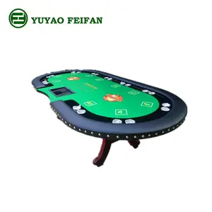 Table de jeu de poker moderne, ovale, nouvelle collection, vente en gros