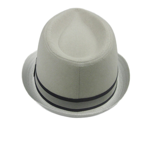 Custom Design 100% cotone Fedora Panama <span class=keywords><strong>carta</strong></span> cappello <span class=keywords><strong>di</strong></span> paglia con bordo <span class=keywords><strong>di</strong></span> <span class=keywords><strong>carta</strong></span> formale cappelli <span class=keywords><strong>di</strong></span> fabbricazione - Product Image 3