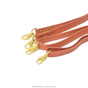 Double Paddle Cow Leather Handles Adjustable Long Strap - Product Image 6