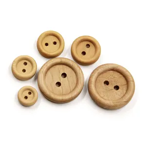 SK hot sale 2 Holes Custom wooden button/ wood imit shirt button for sweater