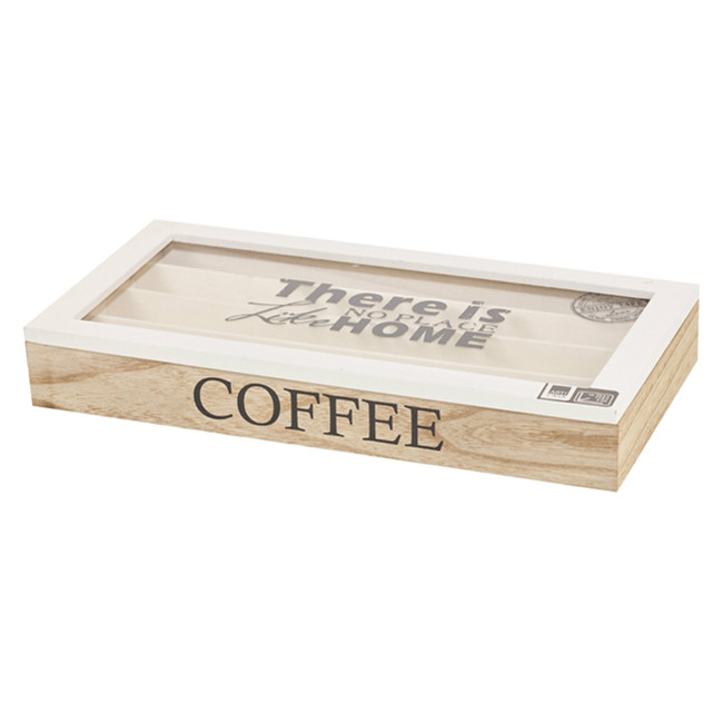 Роскошная Коричневая Кожаная Коробка для капсул Nespresso