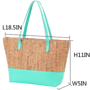 Mode Eco sac à main <span class=keywords><strong>En</strong></span> Liège Réutilisable Textile Fourre-Tout Sac Gros Bouchon Sac de Plage - Product Image 4