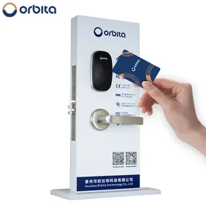 Orbita 핫 세일 S3078 분할 핸들 미국 mortise 전자 도어 잠금 호텔 열쇠가없는 스마트 카드 도어 잠금