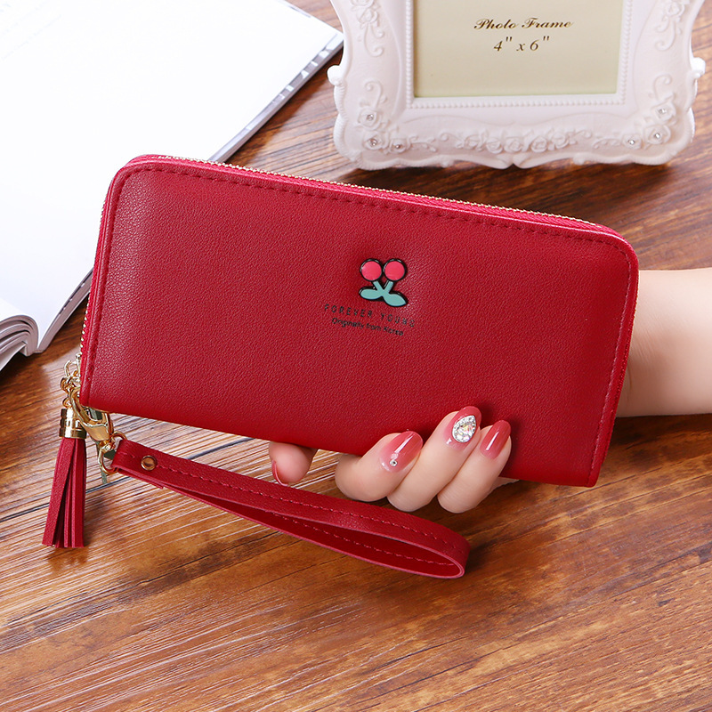 Wholesale Women's long zipper handbag large capacity wallet of European and American fashion wallet