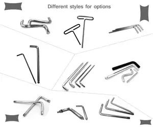 T handle hex chave chave ajustável sqanner fechadura com chave