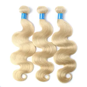 KBL Giá Rẻ Trắng Blonde Tóc Dệt, Màu Nâu Nhạt Tóc Weave Extensions, Bạch Kim Tóc Con Người Dệt