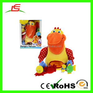 L'assurance de la Qualité ICTI grande bouche <span class=keywords><strong>rouge</strong></span> peluche pelican pour enfants jouet - Product Image 4