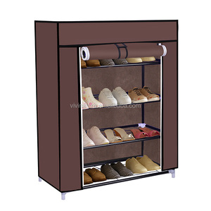 Étagère à chaussures à 5 niveaux, 20 paires, organisateur de chaussures en <span class=keywords><strong>tissu</strong></span> non tissé, <span class=keywords><strong>armoire</strong></span> - Product Image 1