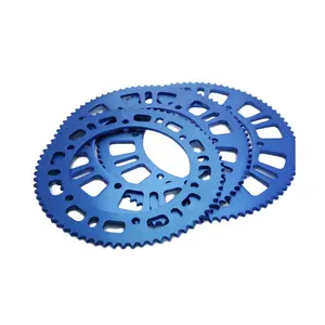 Balap Go Kart 219 Sproket Belakang 80 T CNC Mesin Kart Sprocket