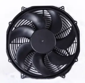 High Quality Bus Air Conditioner Fan DC Thick Motor 12V Or 24V Axial Fan Pull Type 16 Inch Replace SPAL VA33 From China Factory