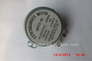 AC synchronous motor for fan / AC motor 5/6rpm 4w CW/CCW