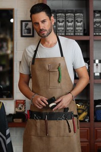 Grembiule da lavoro in Non-di Tela Cerata con Cinghie Incrociate Regolabile per La Maggior Parte Dei Formati Della Vita per Gli Uomini Le <span class=keywords><strong>Donne</strong></span> Vintage Heavy duty Grembiule per Barb - Product Image 3