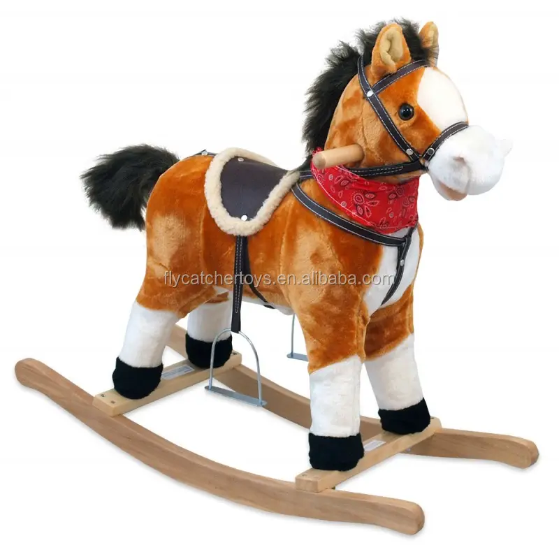 wholesales mix-color plush rocking horse FL318