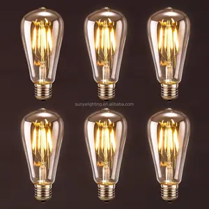 Antike LED-Lampe ST64 Vintage Edison Glühbirne LED-Beleuchtung, E26/E27 Edison-Lampen