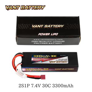 하드 케이스 <span class=keywords><strong>RC</strong></span> 리포 배터리 VANT 배터리 3300mAh <span class=keywords><strong>30C</strong></span> <span class=keywords><strong>7.4V</strong></span> 2S 딘스 플러그 포함 <span class=keywords><strong>RC</strong></span> 자동차용 - Product Image 5