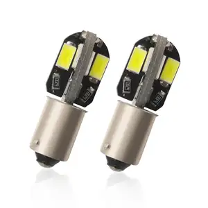 Factory Supply Car CANBUS BA9S 8SMD 5630 5730 LED T4W H6W Bulb Auto Indicator Lamp Interior Light Reverse Lighting Bulbs