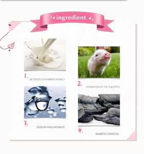Masker Wajah Arang Hitam Anti Penuaan, Masker Wajah Arang Hitam Anti Penuaan Pelembab Pemutih Asam Hyaluronic Babi Kecil - Product Image 4