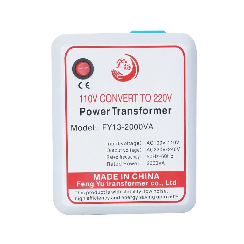 2000w single phase power supply convert 110v ac to 220v ac transformer