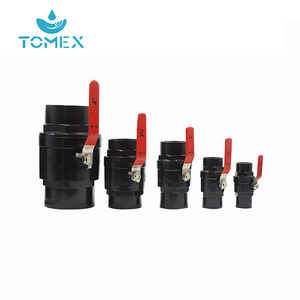 ייצור ברזל ידית פלסטיק pvc 2 יח 'שסתום כדור pvc - Product Image 2