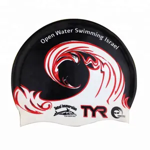 Custom Logo Gedrukt Sport Duiken Waterdichte Siliconen Badmuts