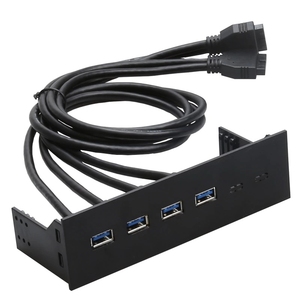 PCケース両面ブラックオイルボード/USB3.0 1394HDライトスイッチケーブルファン速度コンピューター制御内部フロントパネルケーブル - Product Image 4