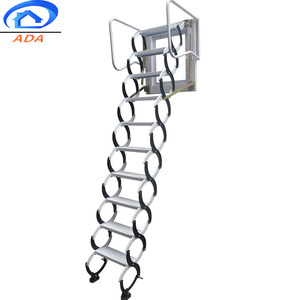 Hot Sale Indoor No Used New Metal Electric <strong>Wall</strong> Mounted Retractable <strong>Ladder</strong> Attic <strong>Ladders</strong> - Product Image 5