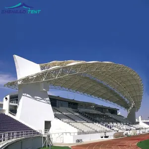 Stadium Architectural Membrane Structure Pvdf Membrane Tent For Sports With Steel Structure