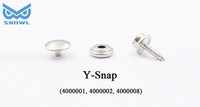Le-Snap-Nouveau produit #316 Vis Trois parties Argent Bouton pression personnalisé pour casque OWOZ # Snowl #2025
