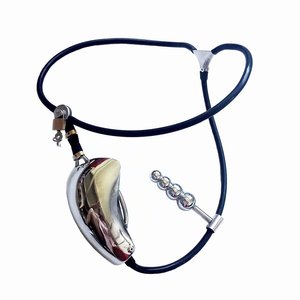 Siyah imparator yeni erkek görünmez paslanmaz çelik bekaret kemeri penis kilit anal plug tercihli toptan yetişkin oyuncaklar - Product Image 1