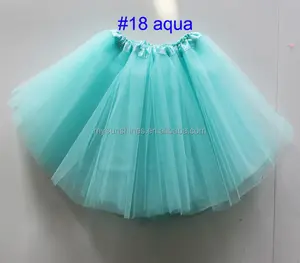 3 layers polyester tulle baby children big girl adult professional ballet aqua tutu skirt for girls