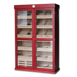 Lonten Groothandel Luxe Grote 4000-5000ct Sigaren Humidor Kasten Op Maat Houten Raching Led Display Sigarenkast