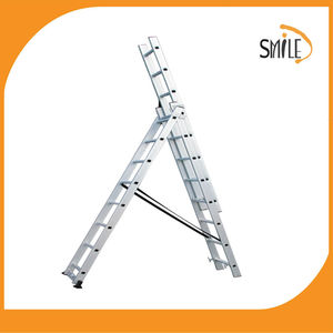2.3m Aluminium 3 section Extension échelle Combinaison échelle 3 * 8 avec GS TUV <span class=keywords><strong>skymaster</strong></span> télescopique échelle échelle loft à p - Product Image 1
