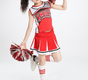 <span class=keywords><strong>Animadora</strong></span> trajes para niños juegos de deportes Gymnastically equipo de animadoras, vestido de baile de la escuela uniforme niñas falda - Product Image 4