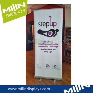 85x200 cm Retractable Advertising Pull up <strong>Banner</strong> <strong>Roll</strong> up <strong>Banner</strong> Stand for Event - Product Image 6