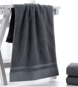 Реактивная печать 2020 Китай лучшее качество 100% хлопок однотонное окрашенное большое гостиничное домашнее полотенце для лица с логотипом