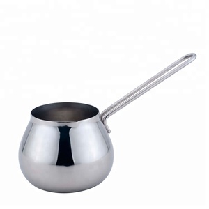 Juego de Café Turco de Acero Inoxidable con Mango de Madera Marroquí, <span class=keywords><strong>Cafetera</strong></span> de Construcción Metálica Duradera y Herramientas para Té - Product Image 3