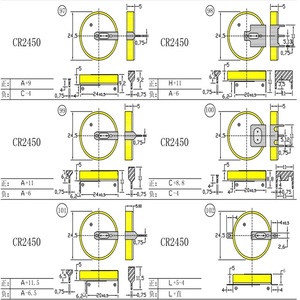 Batterie au lithium 3v <span class=keywords><strong>cr2450</strong></span> batterie avec languettes à <span class=keywords><strong>souder</strong></span> - Product Image 2
