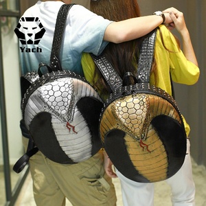 Zaino 3D con Motivo Serpente <span class=keywords><strong>Re</strong></span>, per Coppie, Sportivo, Alla Moda, per Computer, Design Originale con Pelle di Serpente - Product Image 1