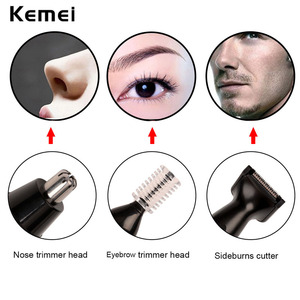 Kemei 6651 Recortadora Eléctrica de Vello Nasal <span class=keywords><strong>y</strong></span> de <span class=keywords><strong>Orejas</strong></span> <span class=keywords><strong>para</strong></span> Hombre, Indolora, <span class=keywords><strong>para</strong></span> Mujer, <span class=keywords><strong>para</strong></span> Recortar Patillas, Cejas <span class=keywords><strong>y</strong></span> Barba, Cortapelos <span class=keywords><strong>y</strong></span> Afeitadora - Product Image 5