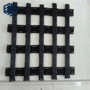 Độ Bền Kéo Cao Warp Dệt Kim Polyester Geogrid Được Sử Dụng Cho Nền Tảng Đường Sắt - Product Image 3