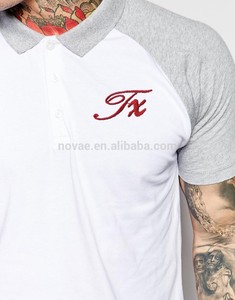 Col Polo <span class=keywords><strong>T</strong></span> Shirts 100 coton Polo Raglan à manches courtes brodé polos Logo personnalisé - Product Image 4