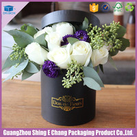 Boîte d'emballage de fleurs d'expédition ronde élégante fantaisie personnalisée/emballage de bouquets de fleurs/emballage de fleurs
